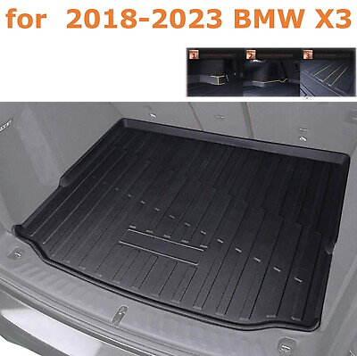 #ad Car Rear Mat Boot Trunk Cargo Liner Floor Mats for 2018 2023 BMW X3 Non 30e $43.39