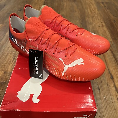 #ad Puma Ultra 1.3 Lace Up Red Mens Size 12 Soccer Cleats 106477 02 $75.00