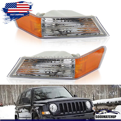 #ad #ad Turn Signal Directional Lamp Front Pair Set For 07 17 Jeep Patriot Parking Light $16.28