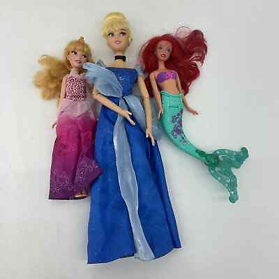 #ad Disney Princess Play Toy Dolls Ariel Mermaid Aurora Sleeping Beauty Cinderella $45.00