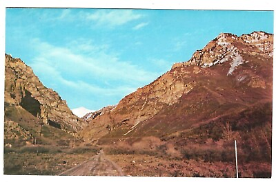 #ad Rock Canyon East of Provo Utah Wasatch Mountain c1960#x27;s Unused Postcard $2.95