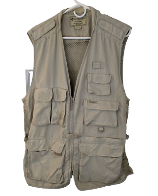 #ad Weekender Travelers multi pocket Vest Beige Size L $25.00