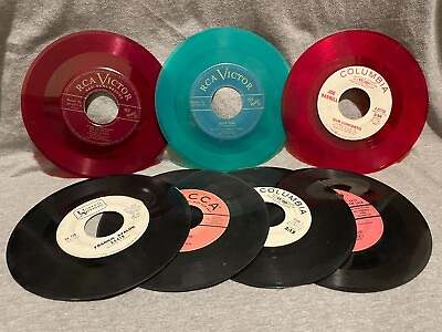 #ad 7 45 RPM Red Green NFS Sample Record Various Mixed Lot $19.99