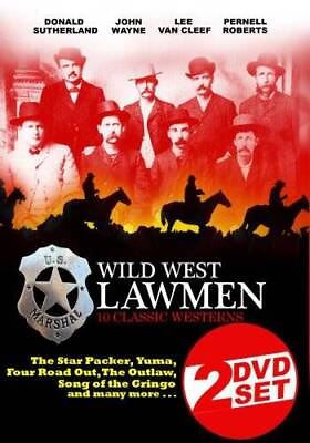 #ad Wild West Lawmen 10 Classic Films 2 Disc Set DVD VERY GOOD $4.39