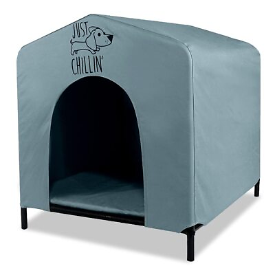 #ad Just Chillin’ Portable Dog House. Elevated Pet Shelter for Indoor and Outdoor... $117.06