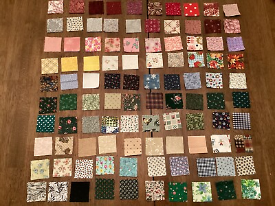 #ad 250 2 INCH 2” X 2” QUILT SQUARES Cotton Fabric Crafts Sew $9.50