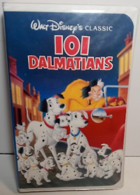 #ad 101 Dalmatians VHS 1992 Clamshell The Classics Black Diamond Collection $3.75
