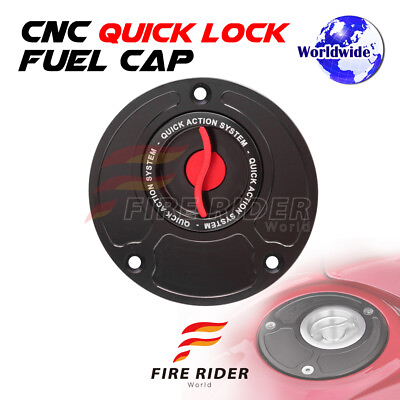 #ad Red Quick Release Fuel Cap For Kawasaki ZX 10R Ninja 14 15 16 17 18 19 $55.33