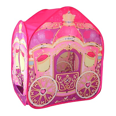 #ad Cinderella Carriage Pop up Princess Castle Girls Toy Gift Play Tent Playhouse $26.98