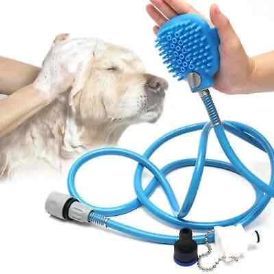 #ad Portable Dog Shower Easy Install Pet Supplies Water Spray Cat Dog Bath Brus Use $23.99