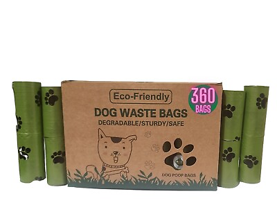 #ad ♻💚Eco Friendly 360 Compostable and Biodegradable Waste Poop Bags For Pet Poop. $13.99