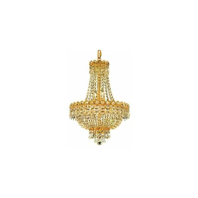 #ad Eight Light Pendant Gold Finish Royal Cut Crystal Type Pendants $362.95