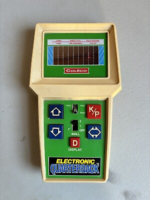 #ad VINTAGE Coleco Electronic Quarterback Handheld Game Honk Kong No Battery Cover $39.88