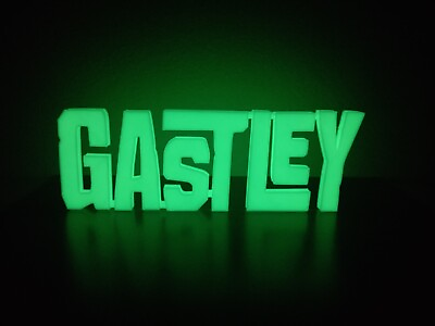 #ad Gastley GITD Display Sign Glow In The Dark $11.00
