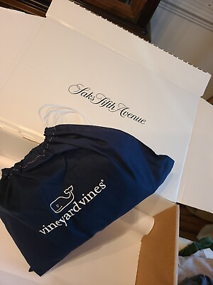 #ad New Men#x27;s Vineyard Vines LIMITED Edition Whale Pocket T Shirt Large Blue $42.00