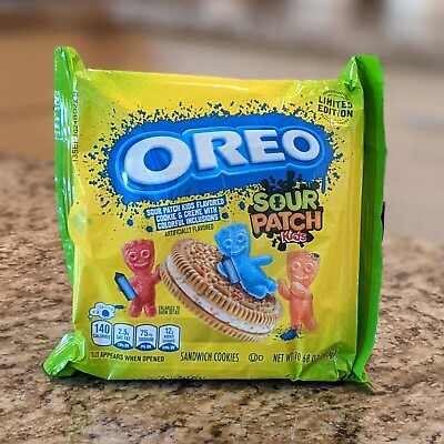 #ad Oreo Limited Edition Sour Patch Kids Sandwich Cookies 10.68 oz New Free Ship $14.95