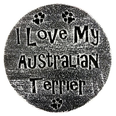 #ad Australian Terrier dog mold garden plaque plaster cement mould 7.75quot; x 3 4quot; $23.00