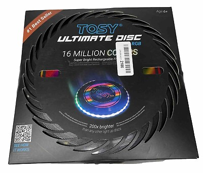 #ad Tosy Ultimate Flying Disc 16 Million Color RGB Multicolor Extremely Bright $28.00