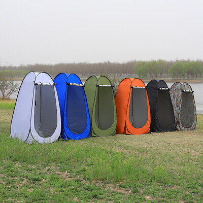 #ad Pop Up Shower Tent Outdoor Privacy Tent Camping Shower Toilet Multi color $29.89