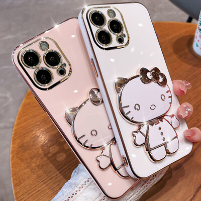 For iPhone 14 13 Pro Max 12 11 8 XS XR Cute Cartoon Hello Kitty Shockproof Case $10.09