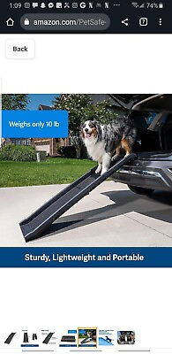 #ad PetSafe Happy Ride Folding Dog Ramp for Cars Trucks amp; SUVs 62 Inch Portable $34.99
