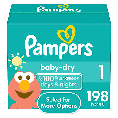 #ad Baby Dry Diapers Size 1 198 Count Select for More Options $36.42