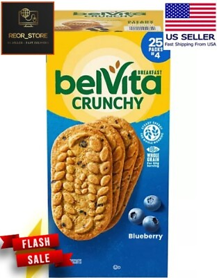 #ad Belvita Blueberry Breakfast Biscuits 25 Pk FREE SHIPPING $19.17