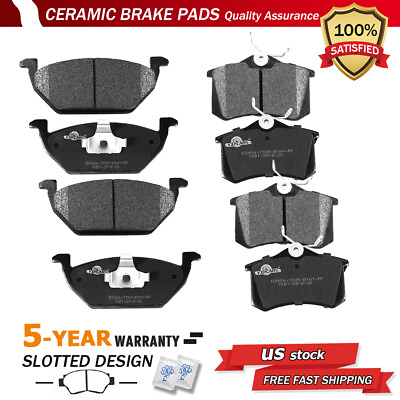 #ad Front amp; Rear Ceramic Brake Pads for VW Beetle Golf Jetta $34.99