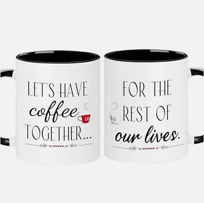 #ad Mr and Mrs Coffee Mugs Set of 2 Wedding Gifts for Couple Bride and Groom $27.97