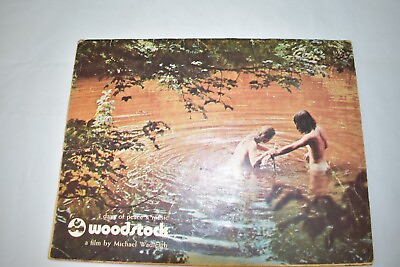 #ad 1970 WOODSTOCK BOOK PRESENTED BY WARNER BROS. A FILM BY MICHAEL WADLEIGH HIPPIE $40.00