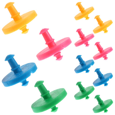 #ad 12 Pcs Thread Holding Coil Bobbin Clips Holder Winder Top Round Household $9.88