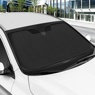 #ad ⭐️⭐️⭐️⭐️⭐️ Black Toyota Sunshade Sun Shade Corolla Camry Highlander Tundra RAV4 $17.49