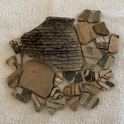 #ad Anasazi Pottery Shards Indian Artifacts Sherds From Arizona Ranch Lot Of 25 $29.99