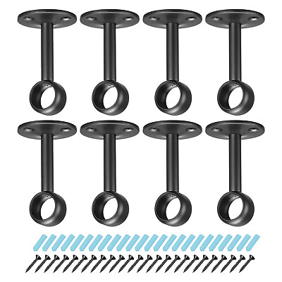 #ad 0.65#x27;#x27; Stainless Steel Shower Curtain Rod Closet Holders with Screws 8Pcs $23.25