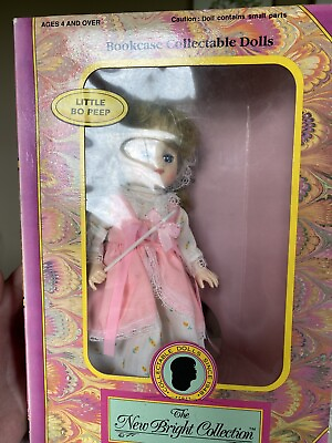 #ad 1992 BOOKCASE COLLECTABLE DOLLS THE NEW BRIGHT COLLECTION LITTLE BO PEEP DOLL $25.00