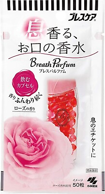 #ad Kobayashi Breath Care Breath Parfume Rose scent 50 tablets Refreshing Capsule $8.94