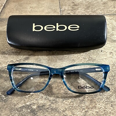 #ad bebe BB5199 400 Blue Women’s Eyeglasses Frames w Case 53 16 140 New Demo Lense $49.99