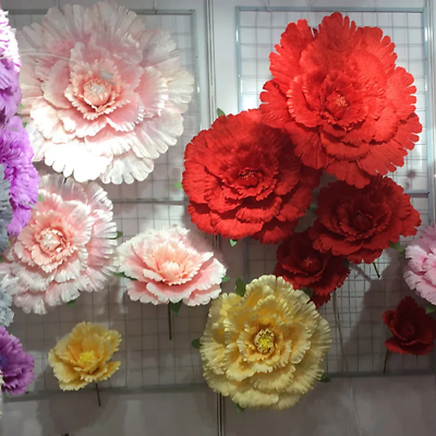 #ad Wedding Flower Large Silk Artificial Flower Head Giant Flowers Flower Wall Decor $44.51