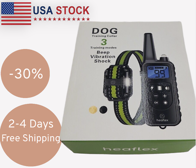 #ad Dog Training Collar with 7 Training Modes 2600Ft Remote Electronic Dog Shock $45.22