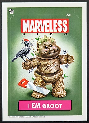 #ad I Em Groot Guardians of the Galaxy 2019 Marveless Marvel Parody Card #25a NM $6.95