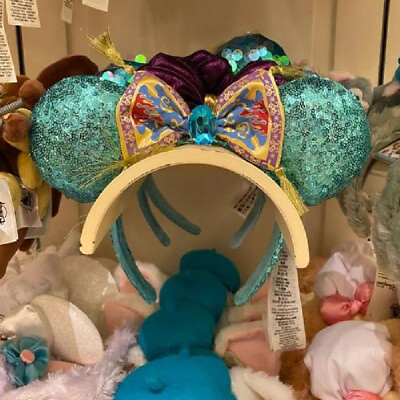 #ad US Disney Parks Resort 2023 Spangle Headband Ears Minnie Arabian Jasmine Aladdin $15.49