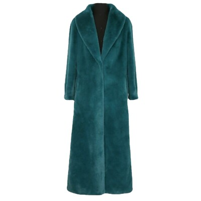 #ad Winter Artificial Fur Coat Women#x27;s Long sleeved Shawl Collar Lapel Coat Parka $148.34