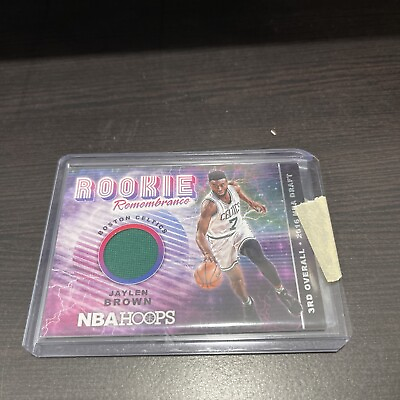 #ad 2018 19 Panini NBA Hoops Rookie Remembrance Jaylen Brown Relic #RR JB $10.00