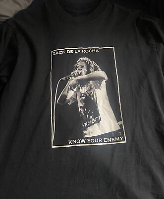 #ad VTG Zack De La Rocha Rage Against The Machine Shirt Black Unisex S 5XL NE2081 $22.79