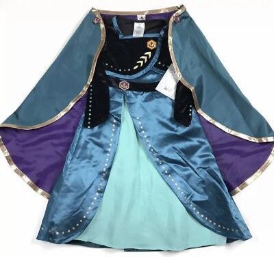 NWT Disney Frozen 2 Queen Anna Dress amp; Cape Size 4 Dress Up Girls Kids Costume $12.58