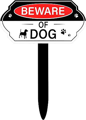 #ad Beware of Dog Sign with Stake Warning Signs for Property as picture shown $20.46
