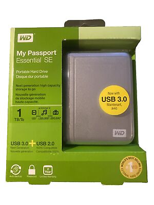 #ad WD My Passport 1TB External USB 3.0 Portable Hard Drive $89.99