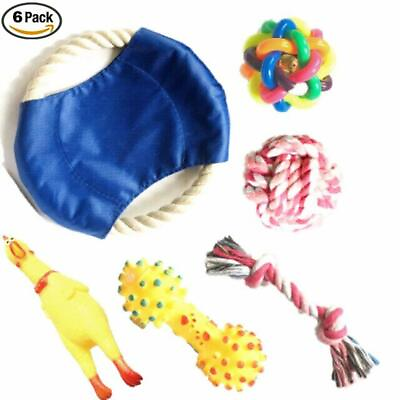 #ad Chew Dog Toys Squeaky Dog Toys for Puppy and Small Medium Dog. 6 PCS $11.99