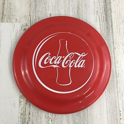 #ad Coca Cola Flying Frisbee 9 in Red Logo Bottle $12.74