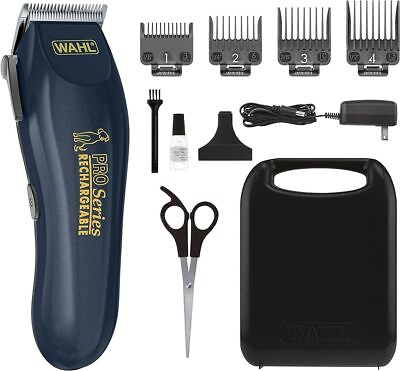 #ad WAHL Pro Series Professional Cordless Rechargeable Pet Clippers Dog Grooming Kit $66.00